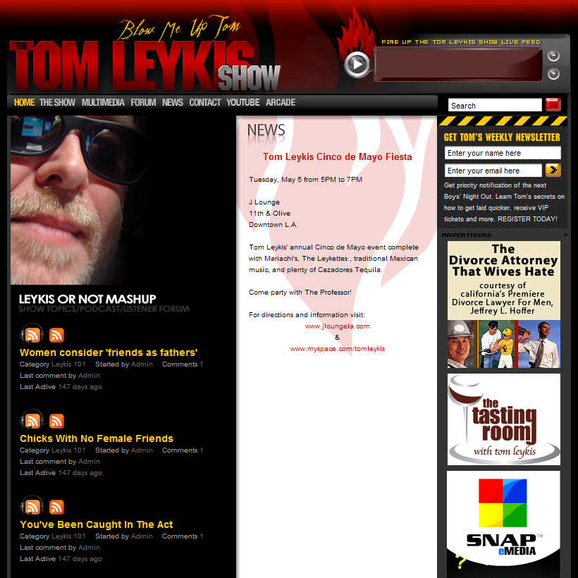 The Tom Leykis Show - BlowMeUpTom.com