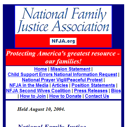 National Prayer Vigil/Peaceful Protest - National Family Justice Association (NFJA)